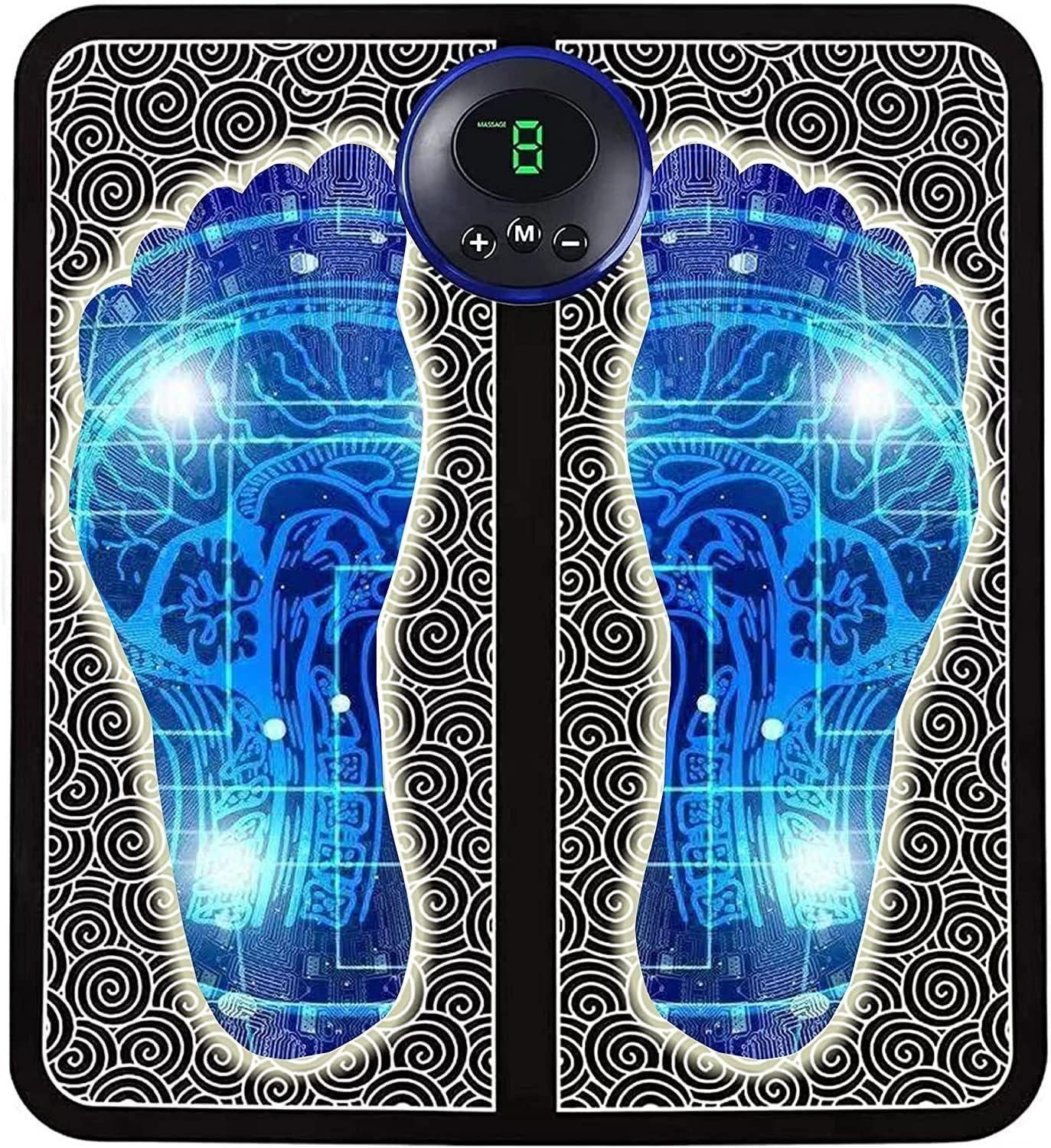 Vibrating Bubble Electric EMS Foot Massager Pad – Relaxing Muscle Stimulator for Pain Relief & Circulation