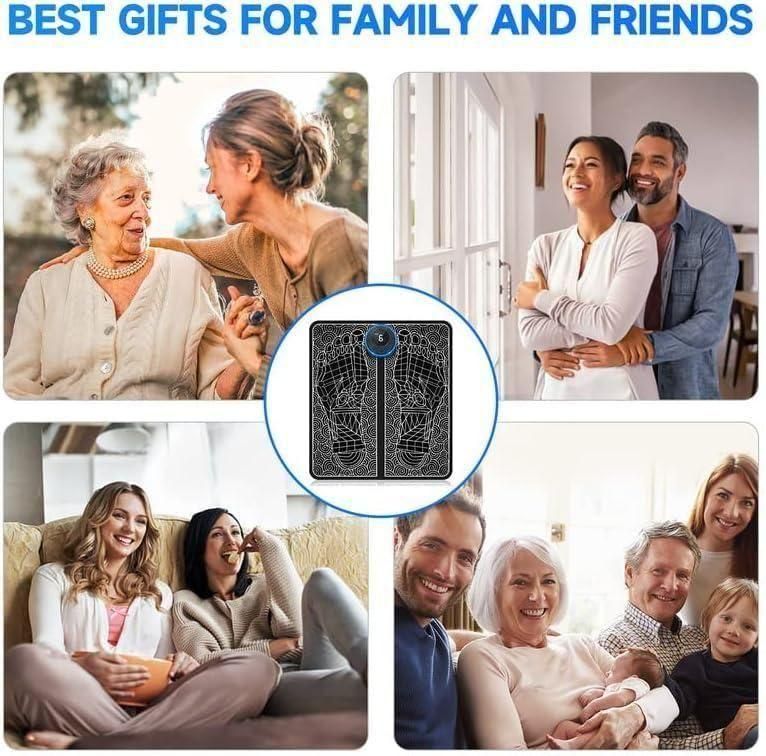 Vibrating Bubble Electric EMS Foot Massager Pad – Relaxing Muscle Stimulator for Pain Relief & Circulation